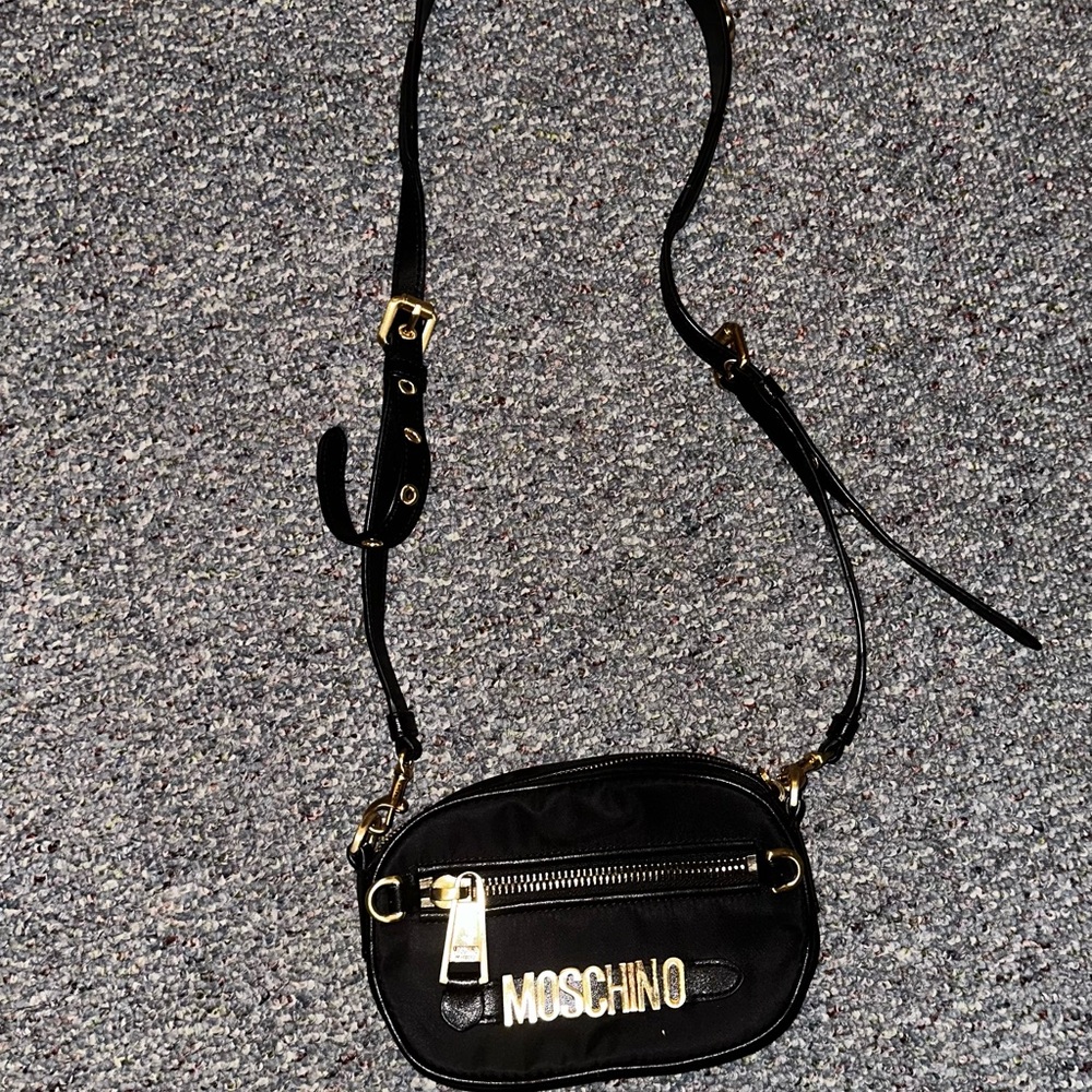 Moschino Black and Gold Studded Strap - Picture 3 of 5